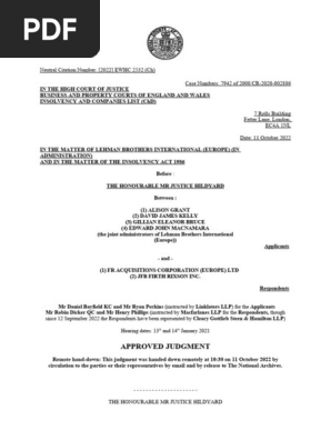 other-litigation-firth-rixson-consequential-matters-6-january-2023