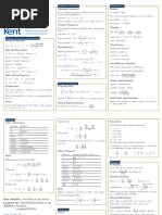 New A Level Formula Sheet