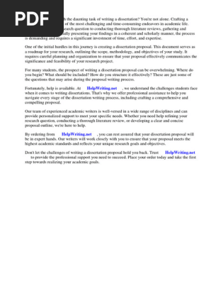 Dissertation Proposal Template Word