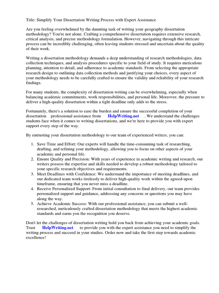 Geography Dissertation Methodology Example PDF Methodology Geography