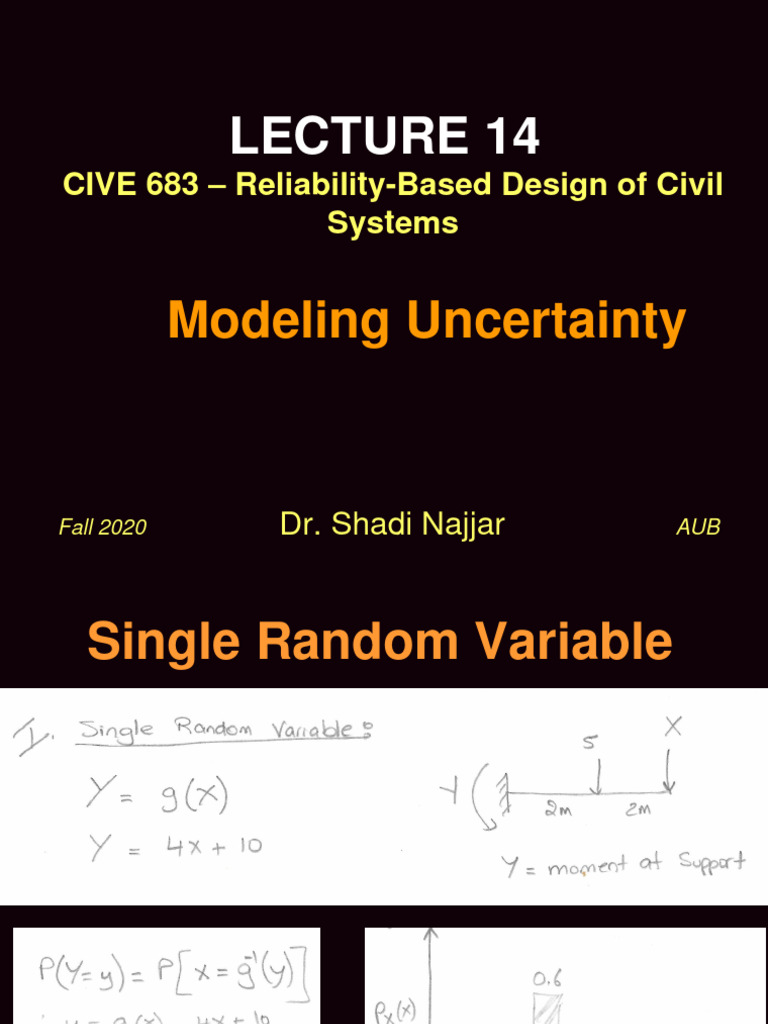 Lecture+14!15!16 17+Uncertainty+Modeling | PDF