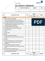 Medical Facilities Checklist