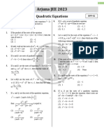 Quadratic Equations - DPP 02