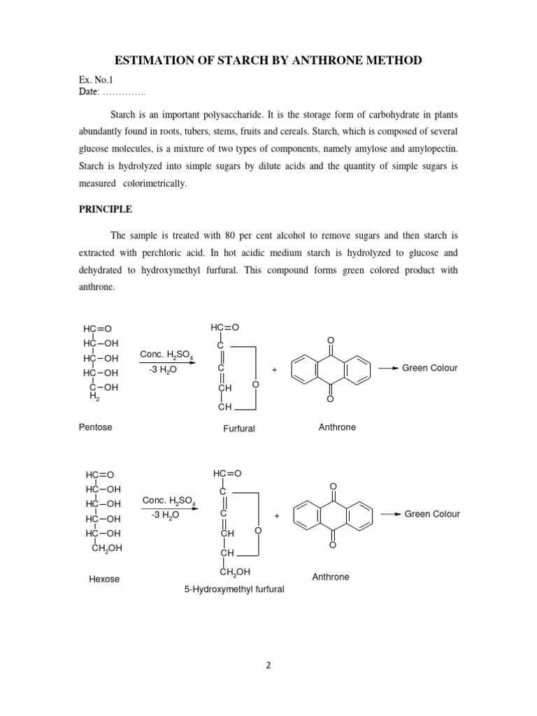 Starch and Amino Acid Estimation Methods | PDF | Polyphenol | Starch