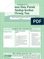 Hormat Dan Patuh Terhadap Kedua Orang Tua