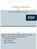Auditory Defects