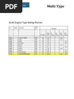 Multi Engine lesson Plans