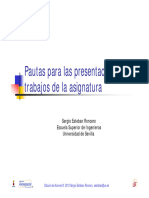 Pautas para Las Presentaciones