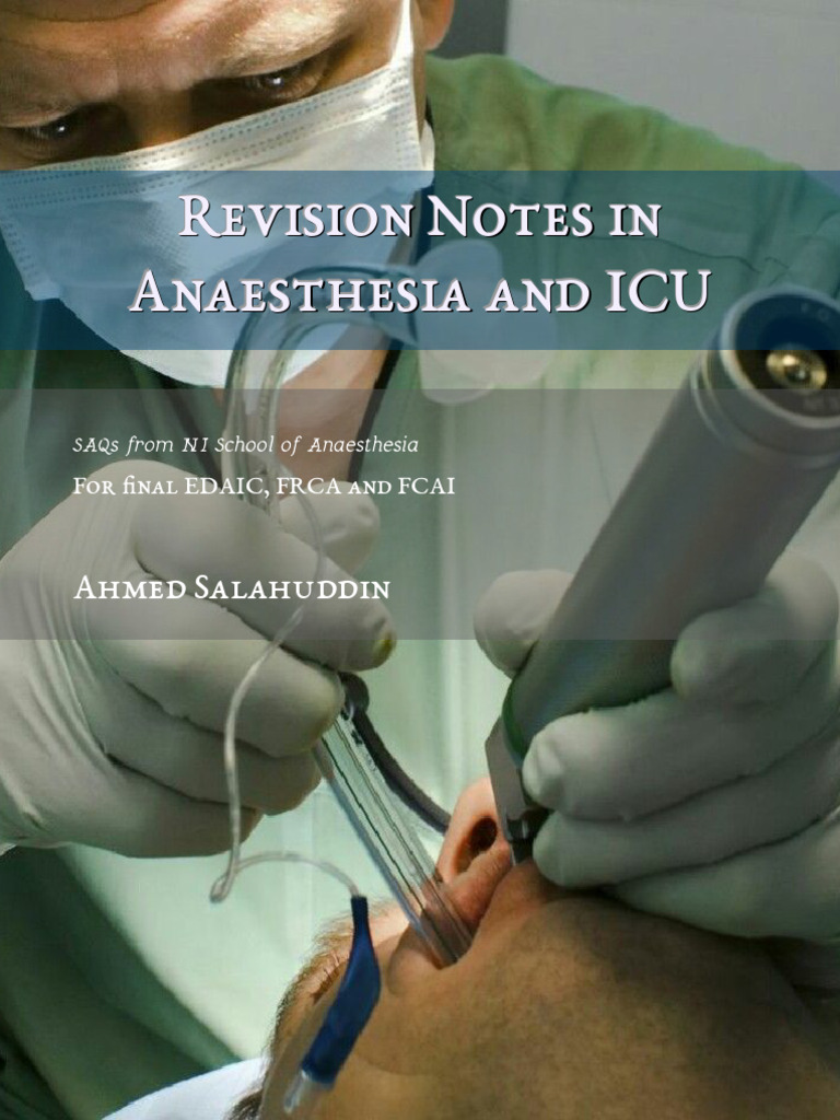 Anaesthesia and ICU Revision Notes | PDF | Traumatic Brain Injury ...