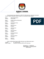 Surat Tugas KPPS