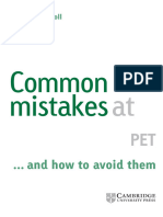 Common Mistakes Pet