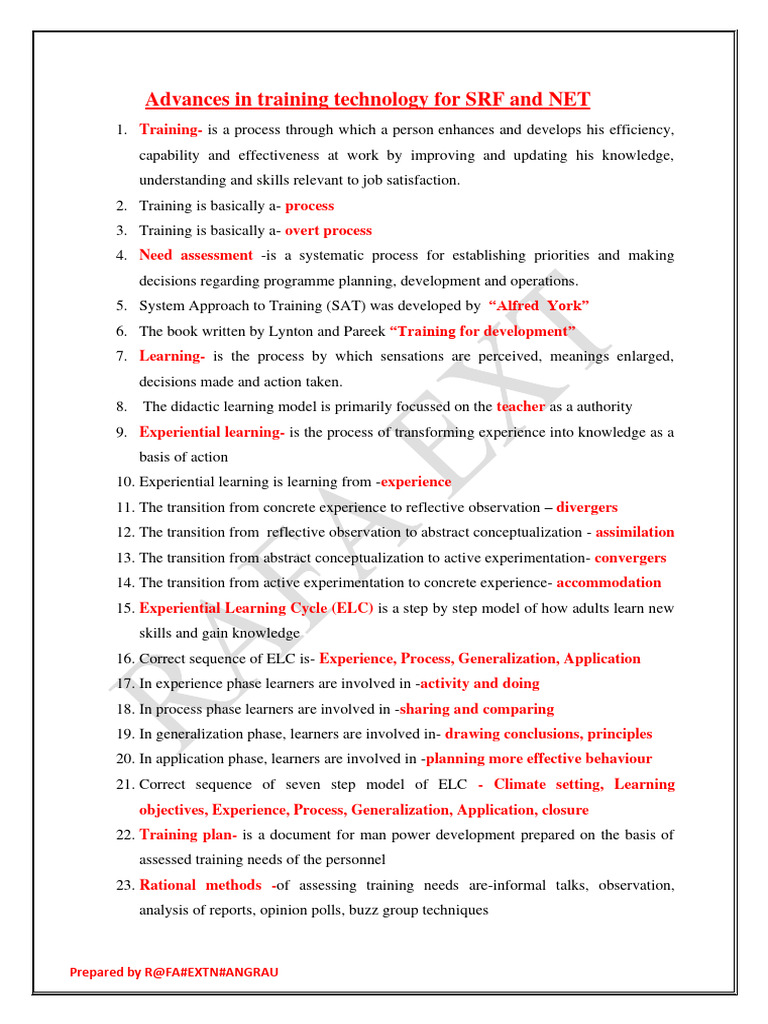Advances in Training Technology | PDF | Learning | Simulation