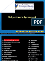 Subject Verb Agreement