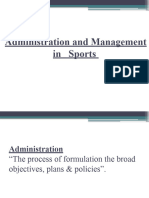 Administration & Management in Sports by Kashif Ali