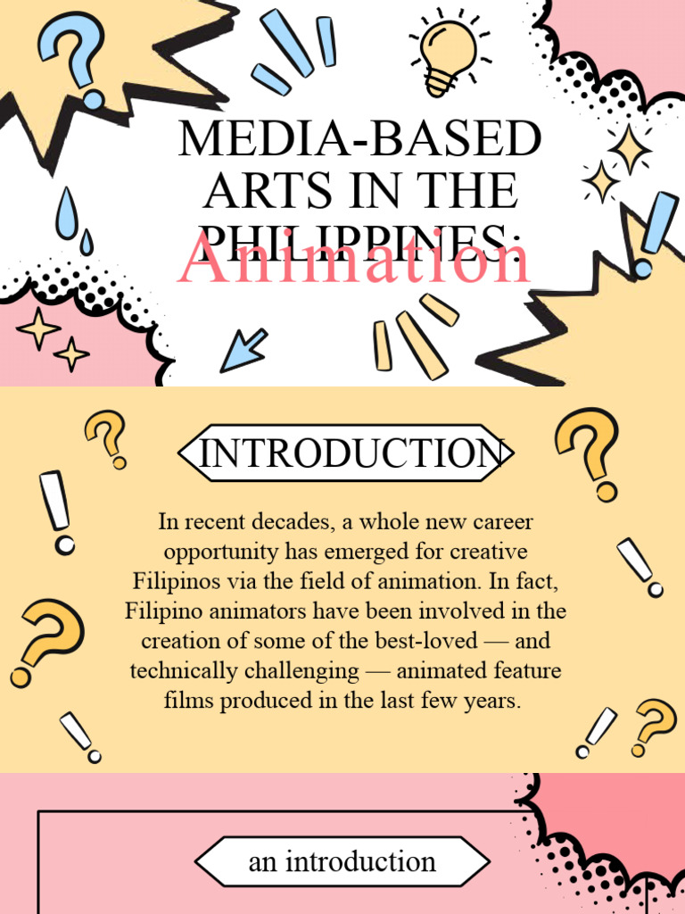 Animation MediaBased Arts and Design in The Philippines PDF