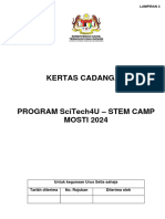 FORMAT KERTAS CADANGAN SciTech4U MOSTI TAHUN 2024 (STEM CAMP)