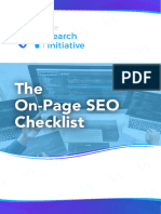 The On-Page SEO Checklist