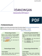 Kelas 7 - PERBANDINGAN, SKALA, Dan KECEPATAN - 231008 - 172630