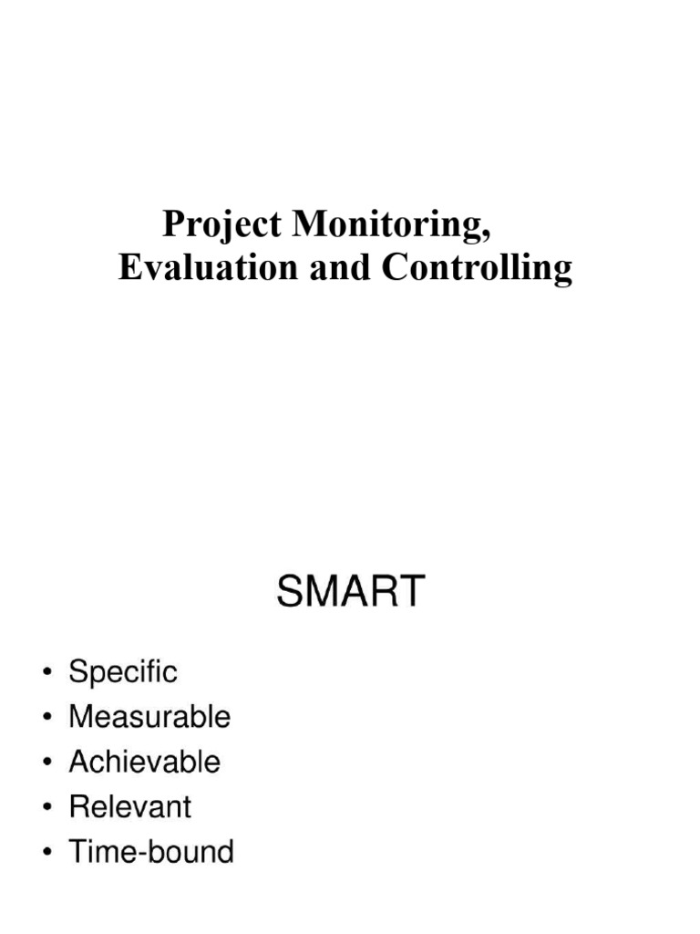 Project Monitoring Evaluation And Controlling Pdf Feedback