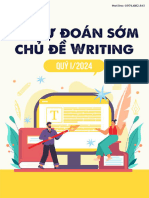 Bộ dự đoán sớm Chủ đề Writing quý I-2024