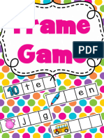 Freebie Frame Phonics Spelling Game Literacy Center