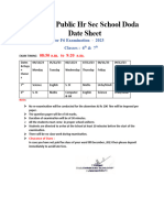 Datesheet 678