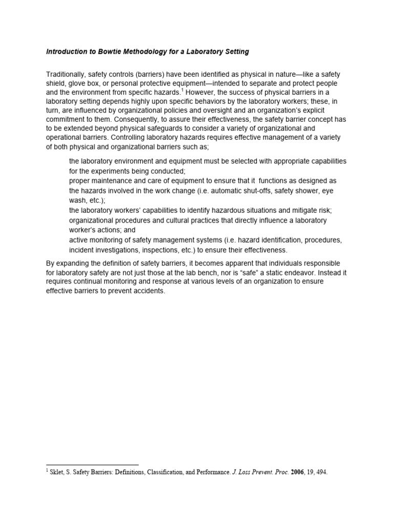 Risk Bowtie Methodology