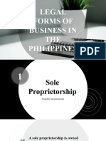 Legal Forms of Business