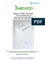 Meaco DD8L Zambezi Dehumidifier Instruction Manual August 2015-1 ROMANIAN