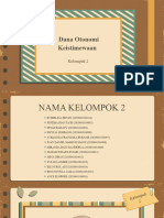 Kelompok 2 (Dana Keistimewaan)