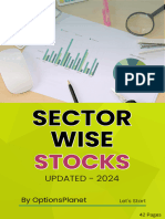 Sector Wise Stocks PDF