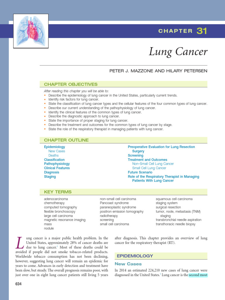 Overview of Lung Cancer Epidemiology | PDF | Lung Cancer | Cancer
