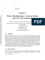 Water Desalination Current Status and New Developments