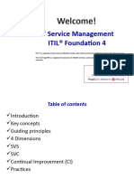 Presentation ITIL 4 v1.0