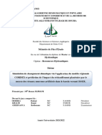 Option: Ressources Hydrauliques: Faculté Des Sciences Et Sciences Appliquées Département de Génie Civil