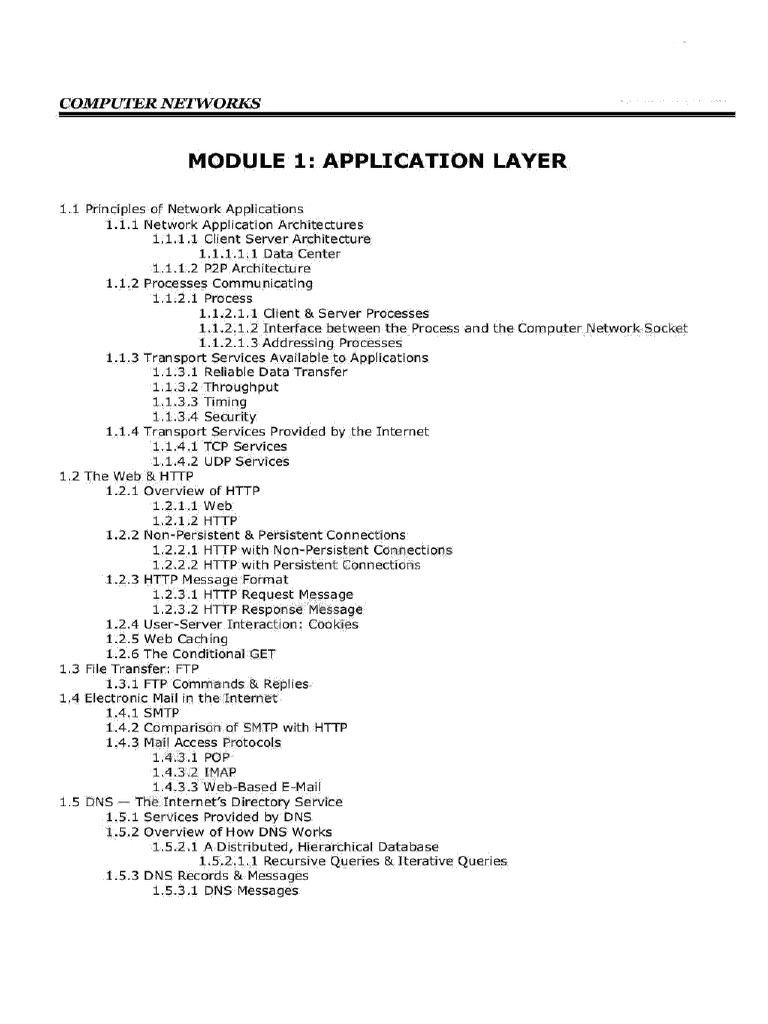 21cs52 CN Module5 Valar | PDF