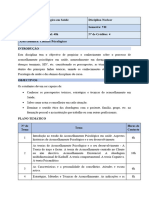 PLano Analitico Aconselhamento Psicologico em Saude