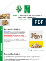 Instrumental Role of Packaging in Supply Chain Management.: 2nd Semester, SY 2022 - 2023