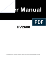 10-203-00243-00 HV2600 2.0 User Manual