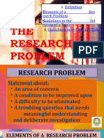 2 - MoR - CHP 2 PPT Lec The Research Problem