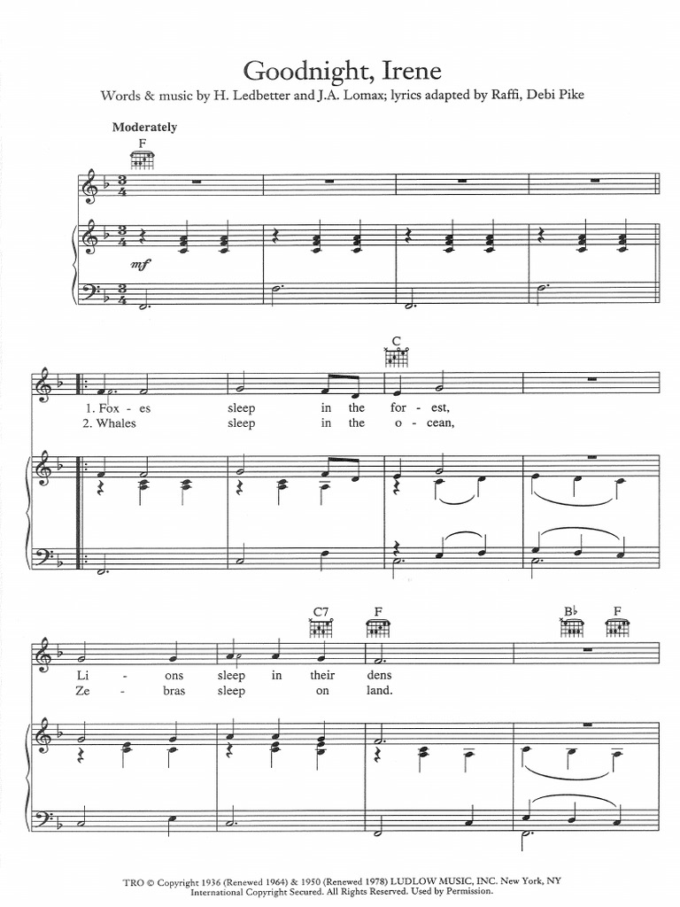 Goodnight Irene | PDF
