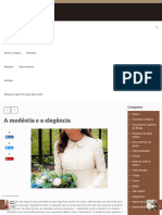 A Modéstia e A Elegância - Moda e Modéstia