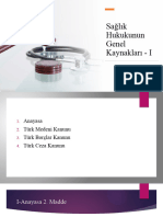 3-Sağlık Hukukunun Temel Kaynakları Anayasa-Medeni