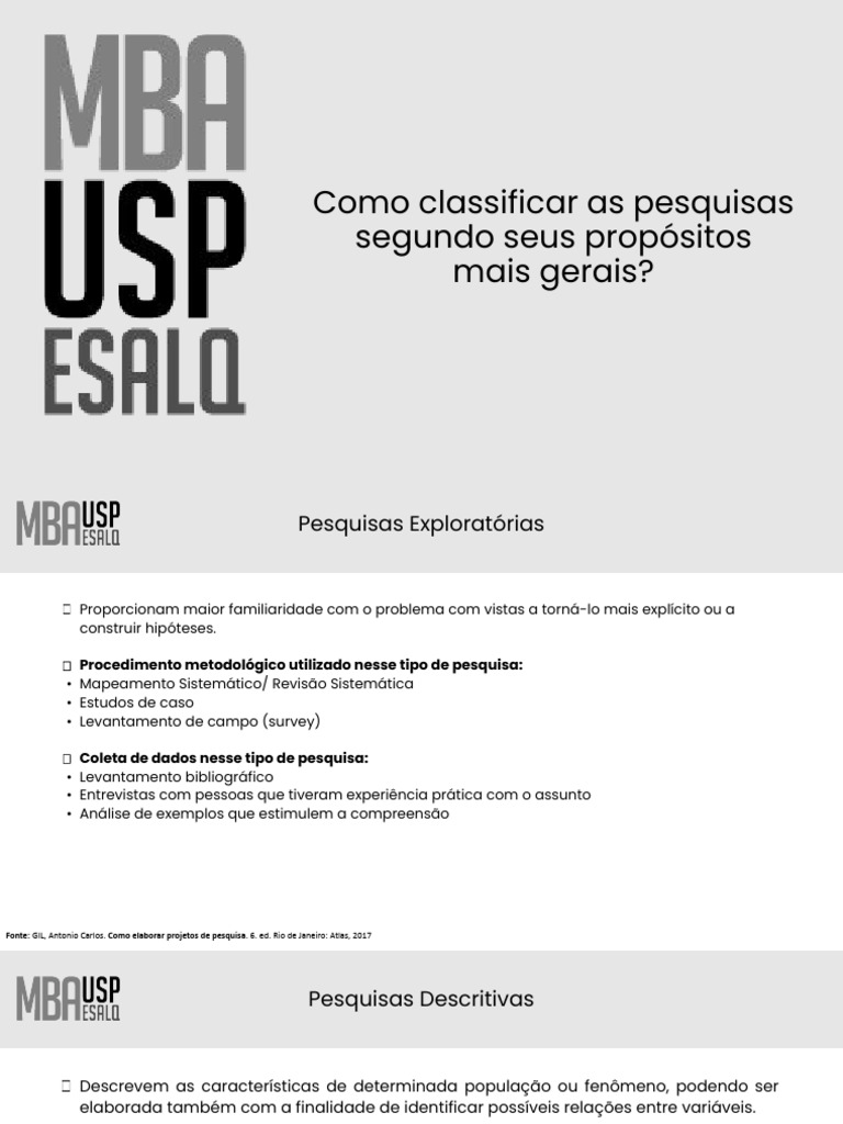 Tipos de Pesquisa: Exploratório, Descritivo e Explicativo | PDF ...
