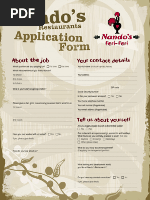 nando's-job-application