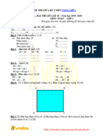 Bộ Đề Kiểm Tra Toán Giữa Kì 2 Lớp 1