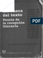 Dietrich Rall - en Busca Del Texto. Teoría de La Recepción Literaria - Compressed