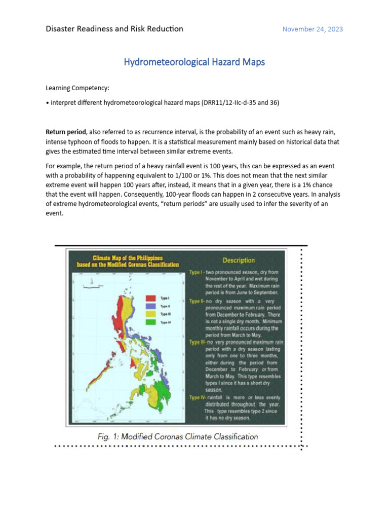 Hydrometeorological Hazard Maps | PDF | Precipitation | Rain