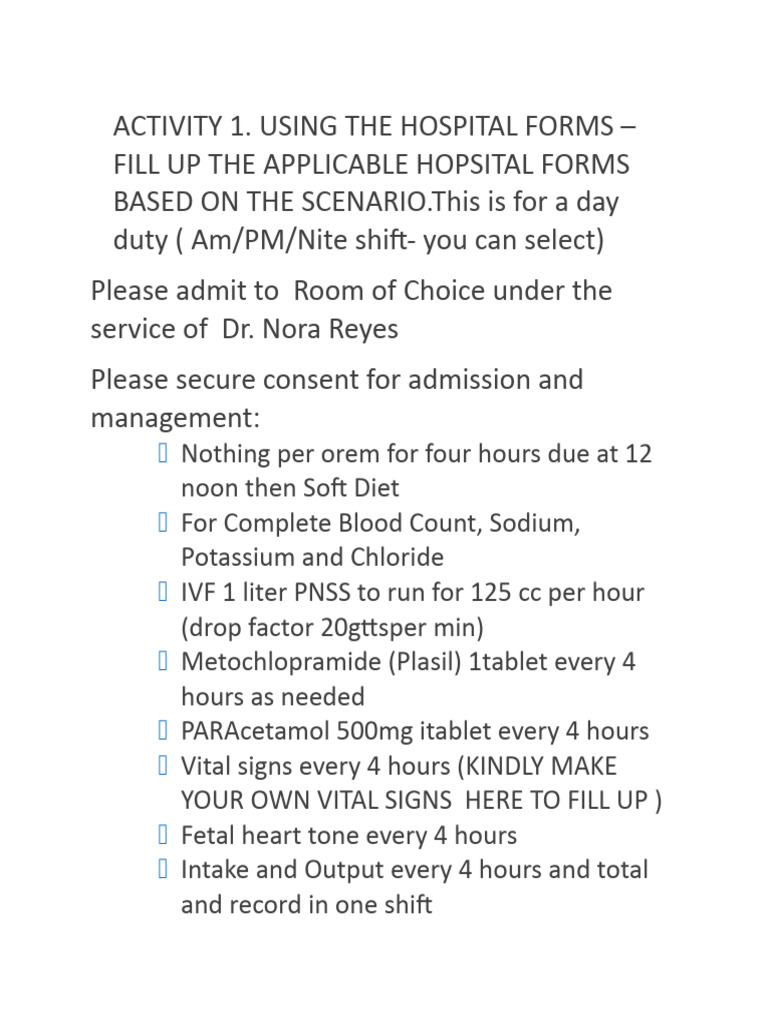 Hospital Admission and FDAR Guide | PDF
