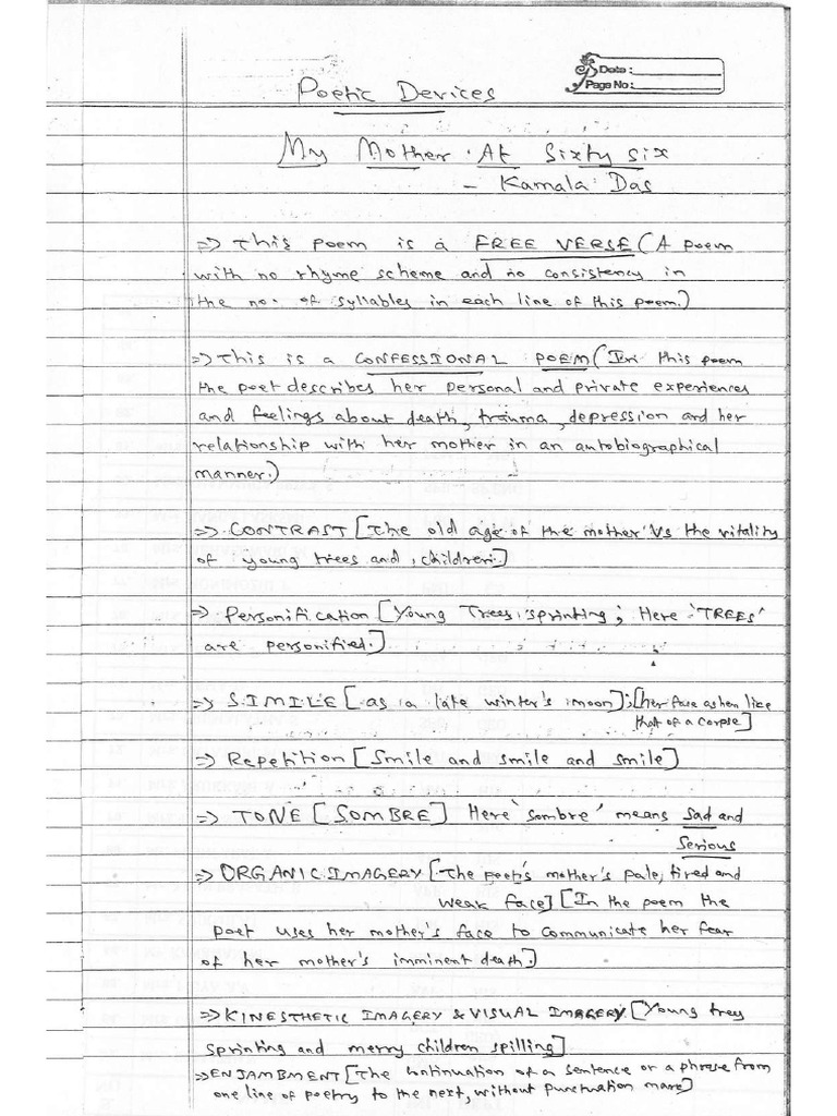 Poetic Devices Class 12 Hsc